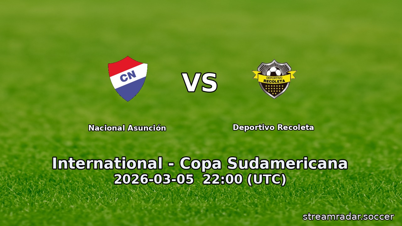 Nacional Asunción vs Deportivo Recoleta