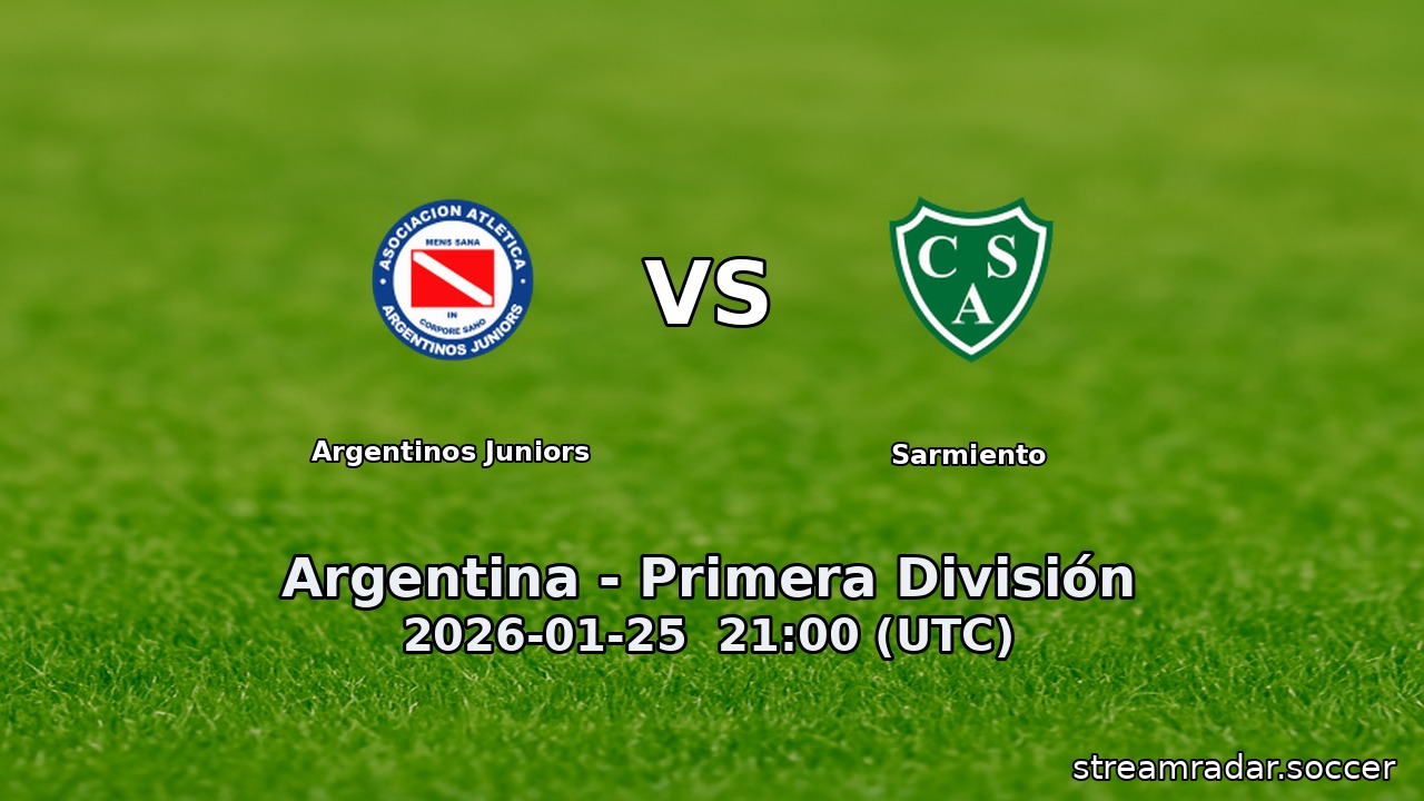 Argentinos Juniors vs Sarmiento