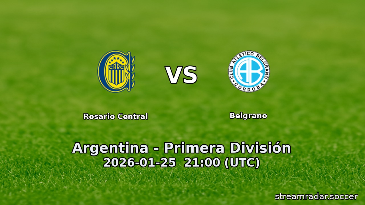 Rosario Central vs Belgrano