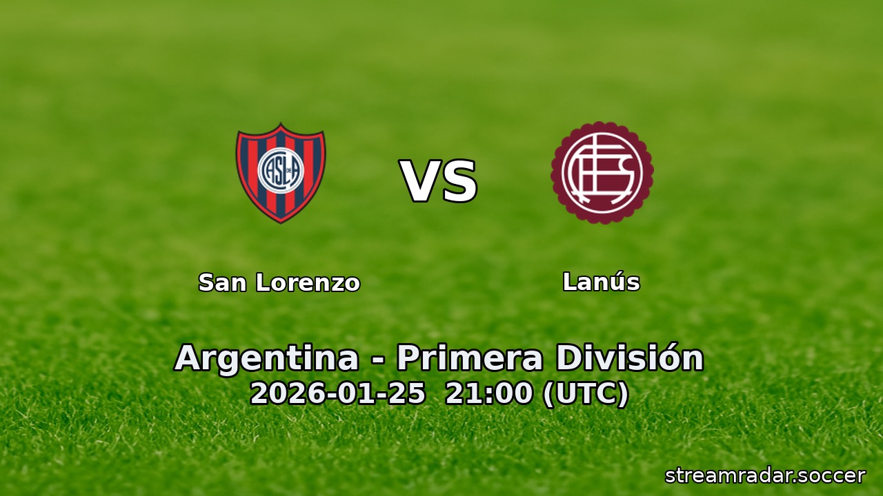 San Lorenzo vs Lanús