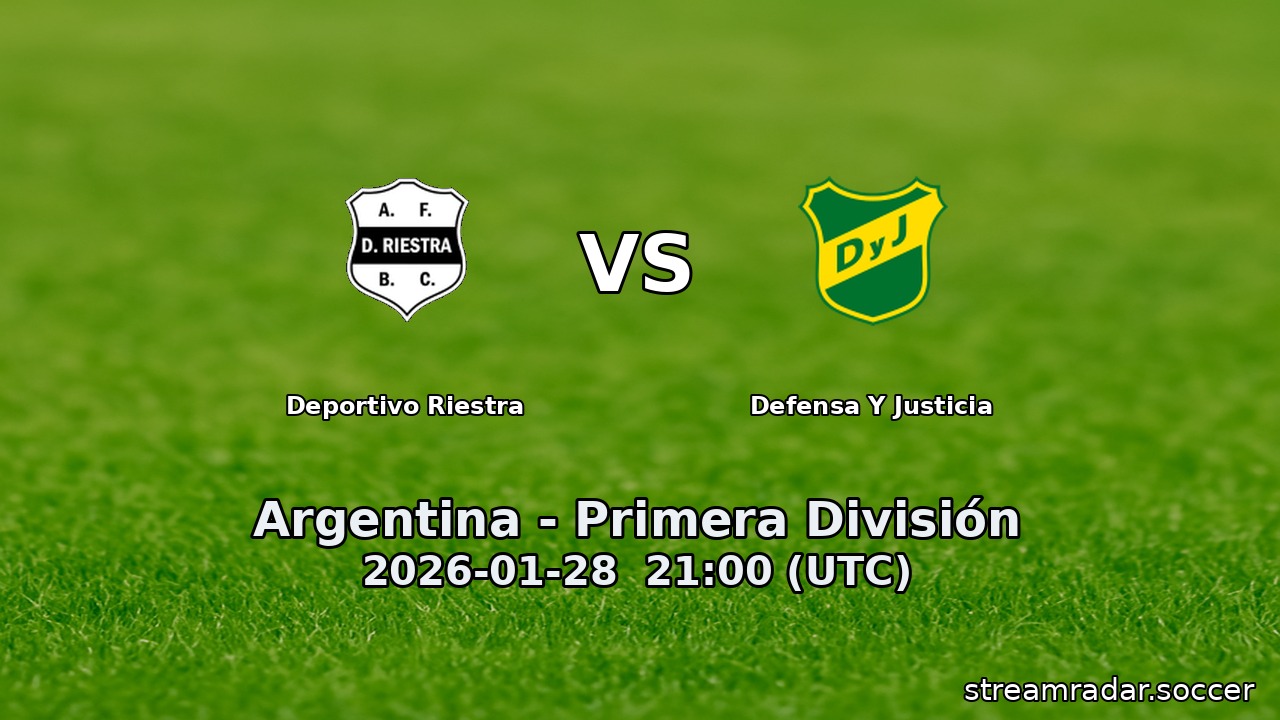 Deportivo Riestra vs Defensa Y Justicia