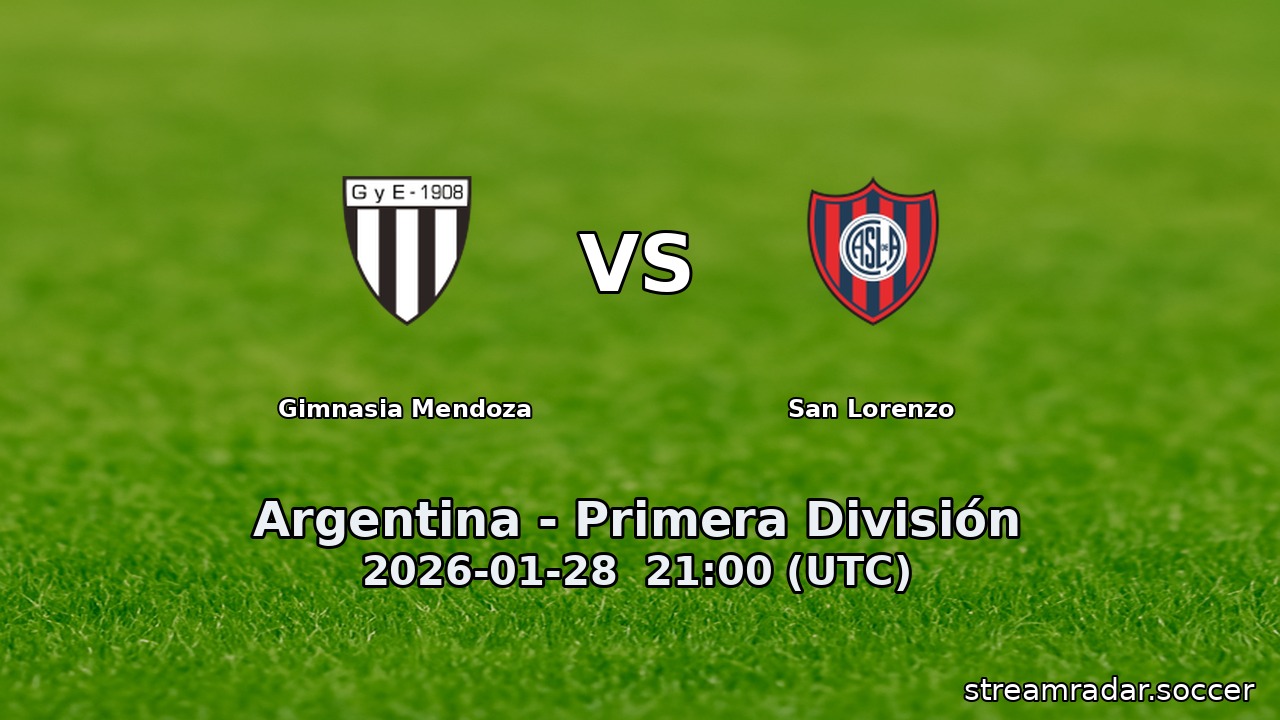 Gimnasia Mendoza vs San Lorenzo