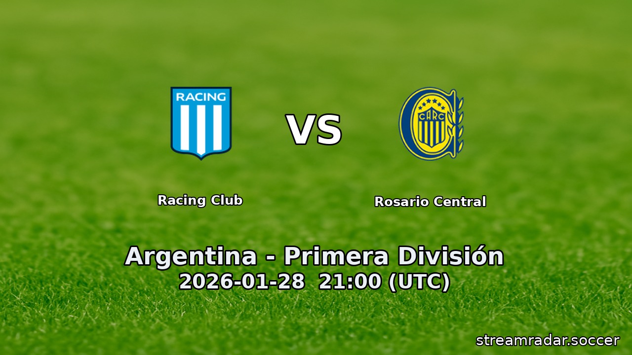 Racing Club vs Rosario Central