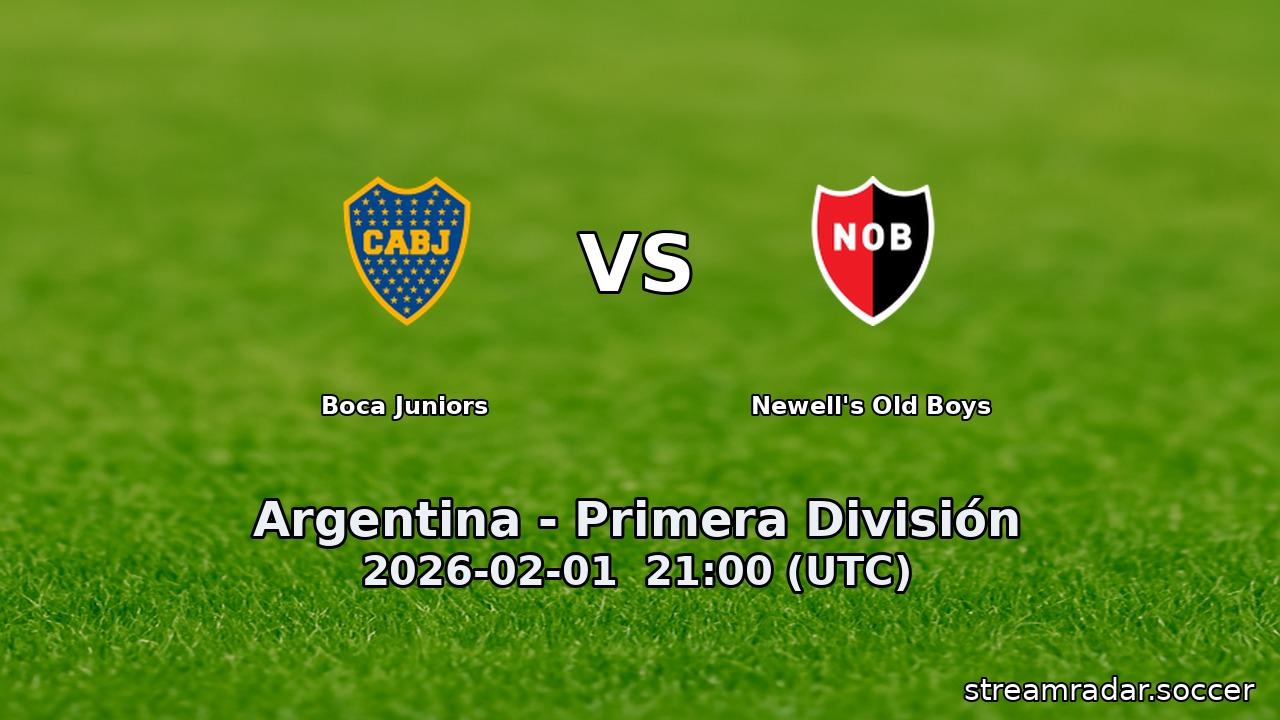 Boca Juniors vs Newell's Old Boys