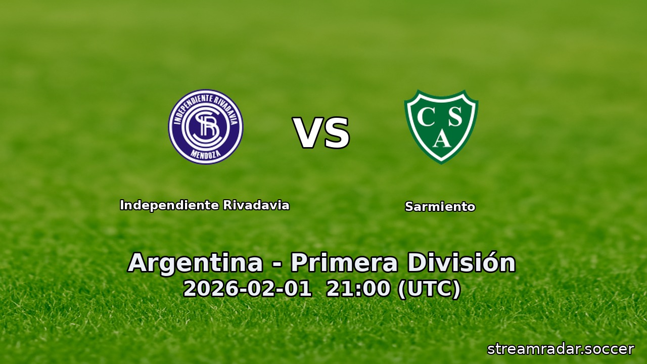 Independiente Rivadavia vs Sarmiento