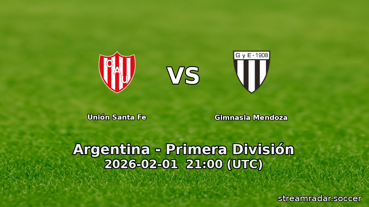 Unión Santa Fe vs Gimnasia Mendoza