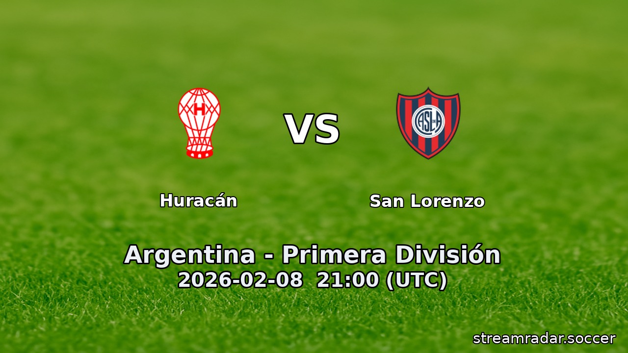 Huracán vs San Lorenzo