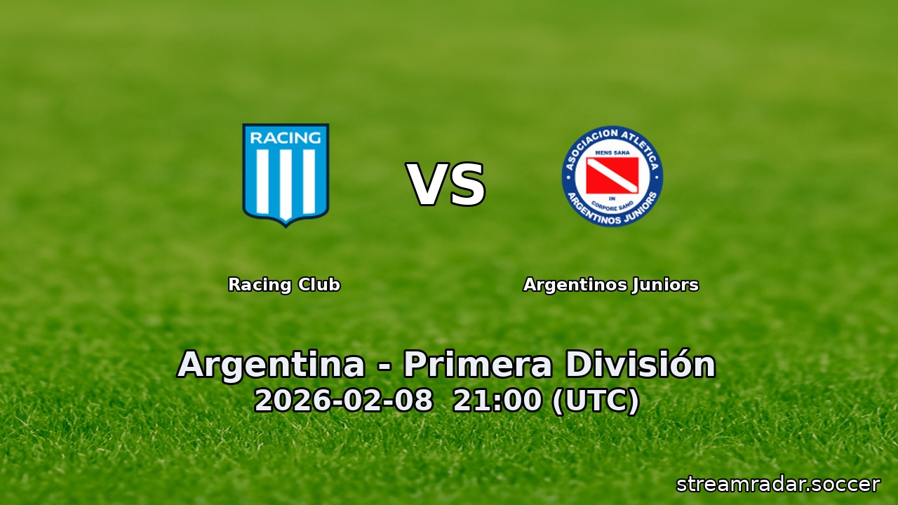 Racing Club vs Argentinos Juniors