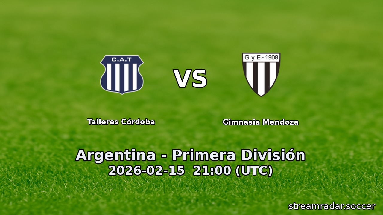 Talleres Córdoba vs Gimnasia Mendoza