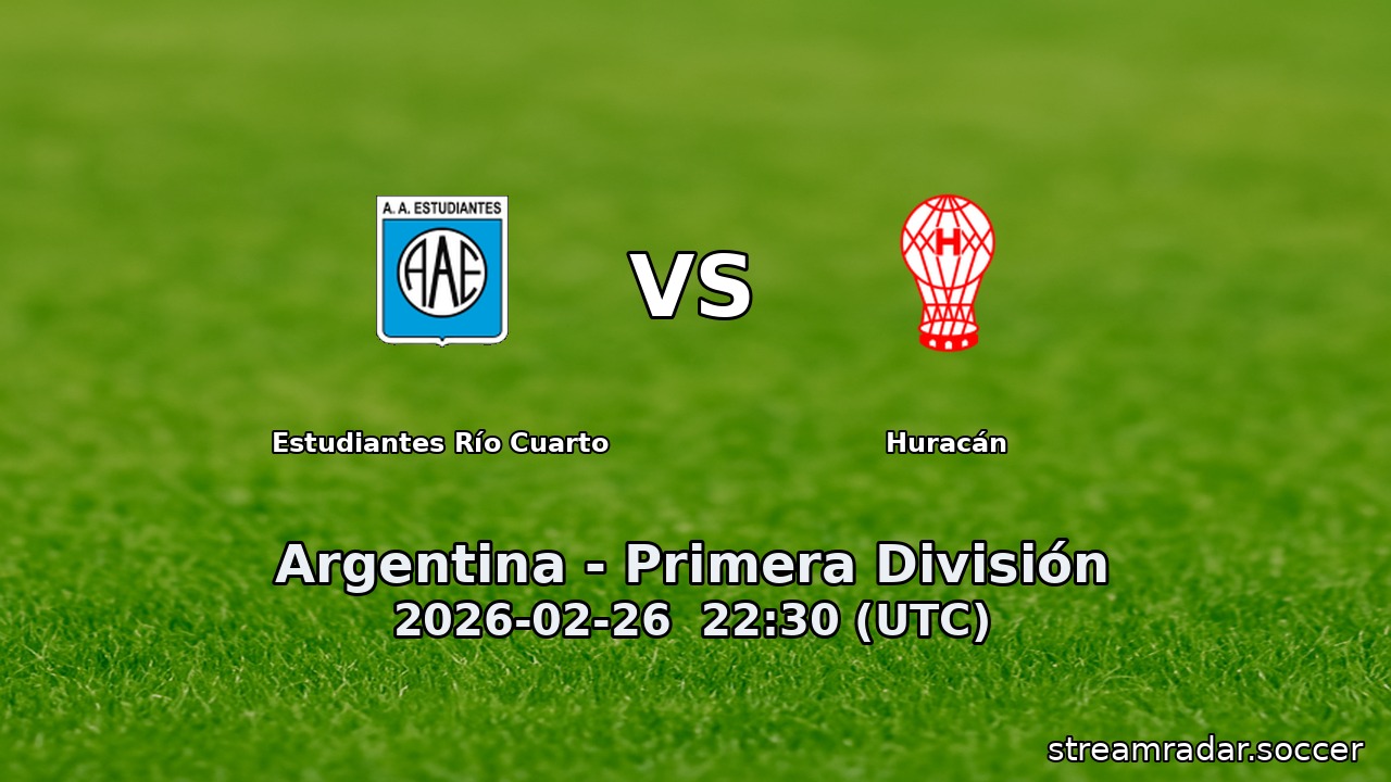 Estudiantes Río Cuarto vs Huracán
