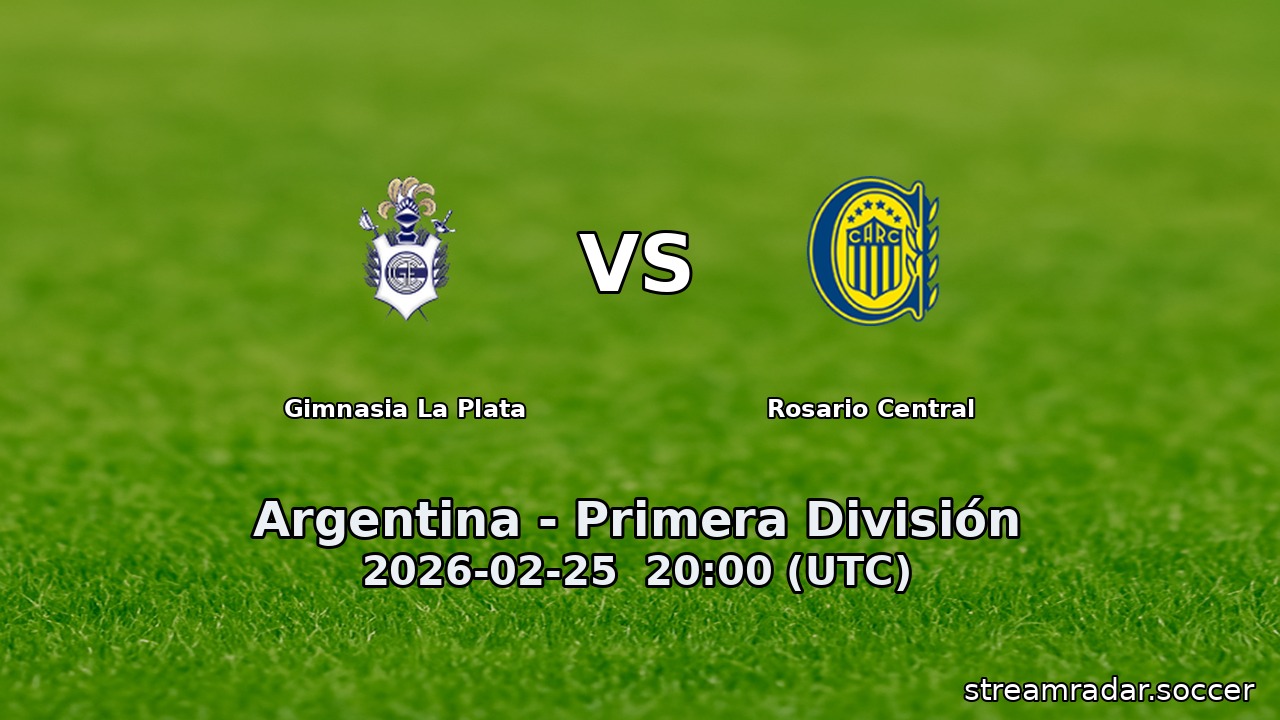 Gimnasia La Plata vs Rosario Central