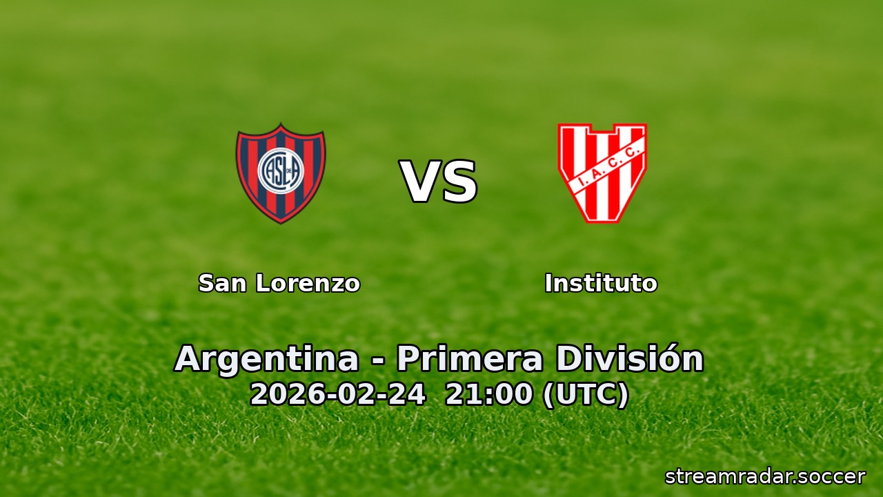 San Lorenzo vs Instituto