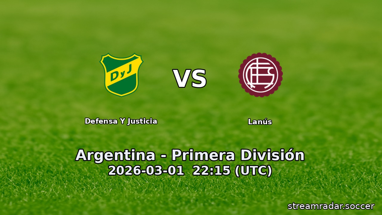 Defensa Y Justicia vs Lanús