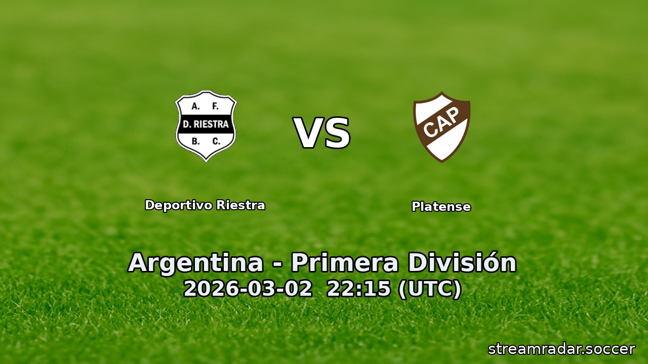 Deportivo Riestra vs Platense