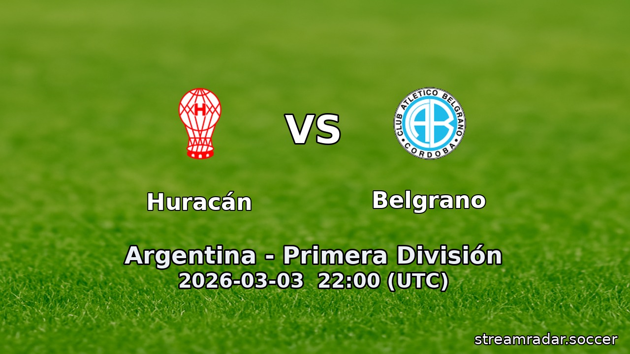 Huracán vs Belgrano