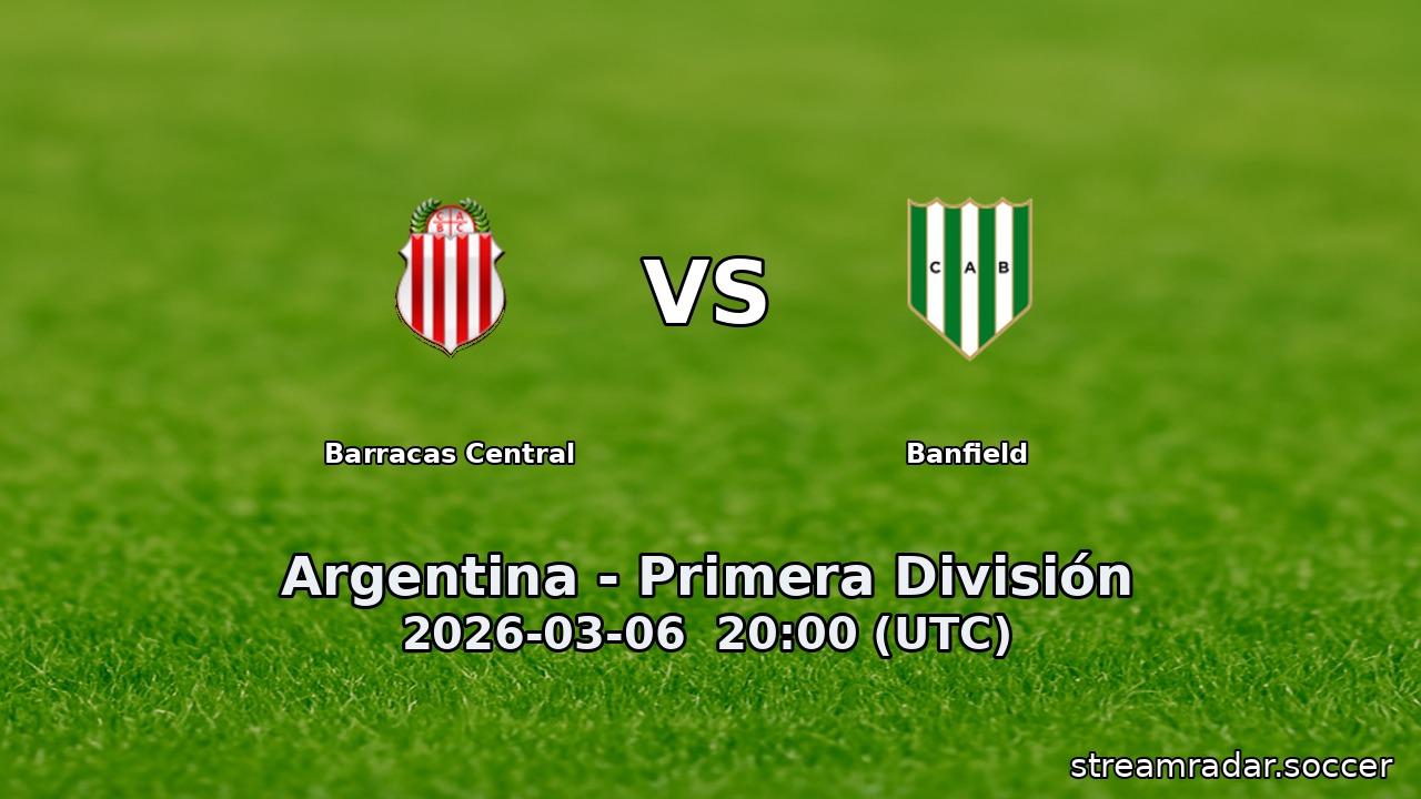 Barracas Central vs Banfield