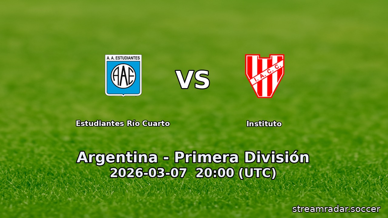 Estudiantes Río Cuarto vs Instituto