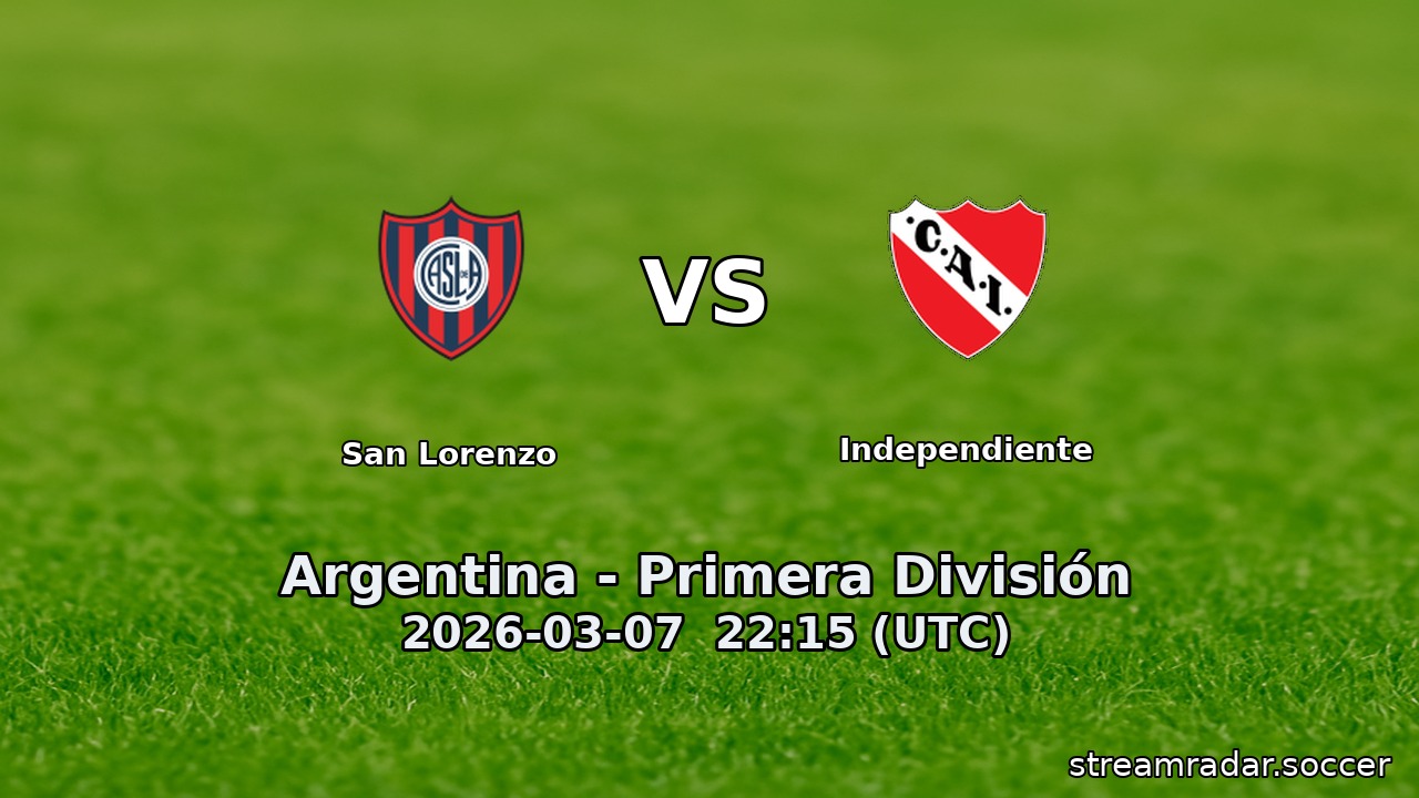 San Lorenzo vs Independiente