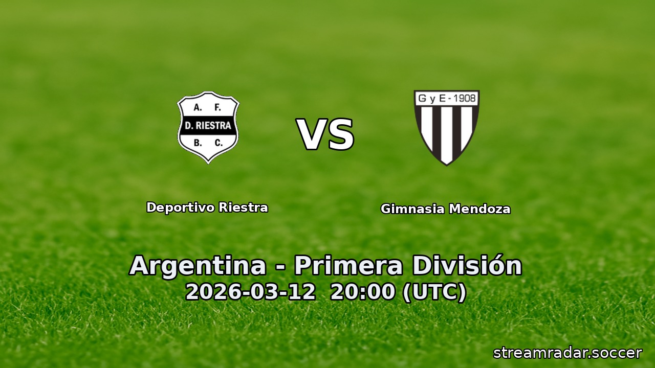 Deportivo Riestra vs Gimnasia Mendoza