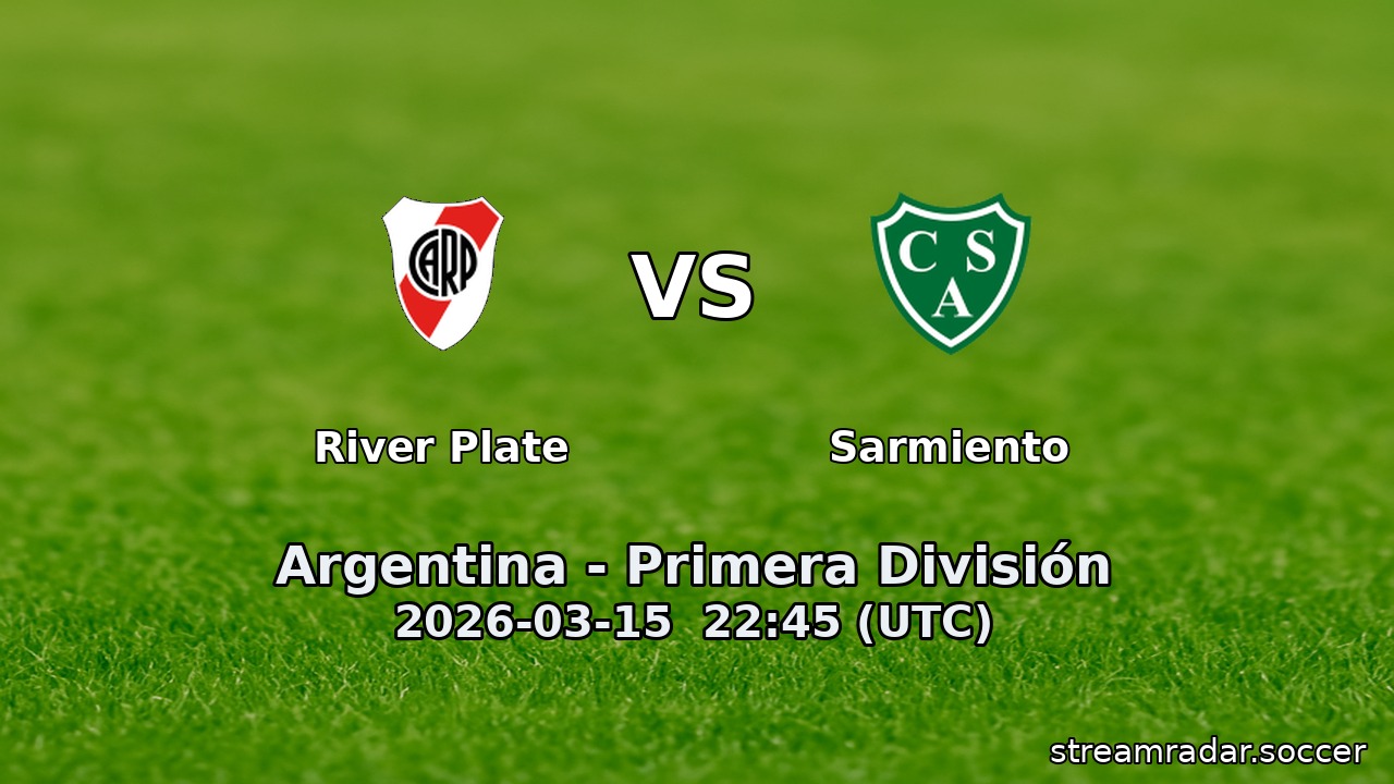 River Plate vs Sarmiento