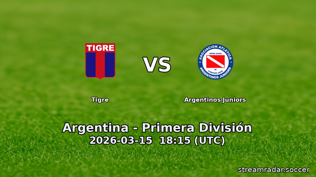 Tigre vs Argentinos Juniors