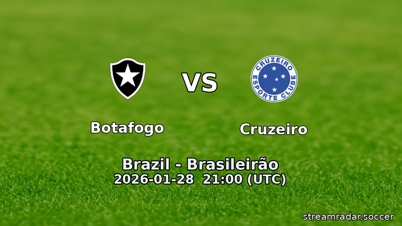 Botafogo vs Cruzeiro