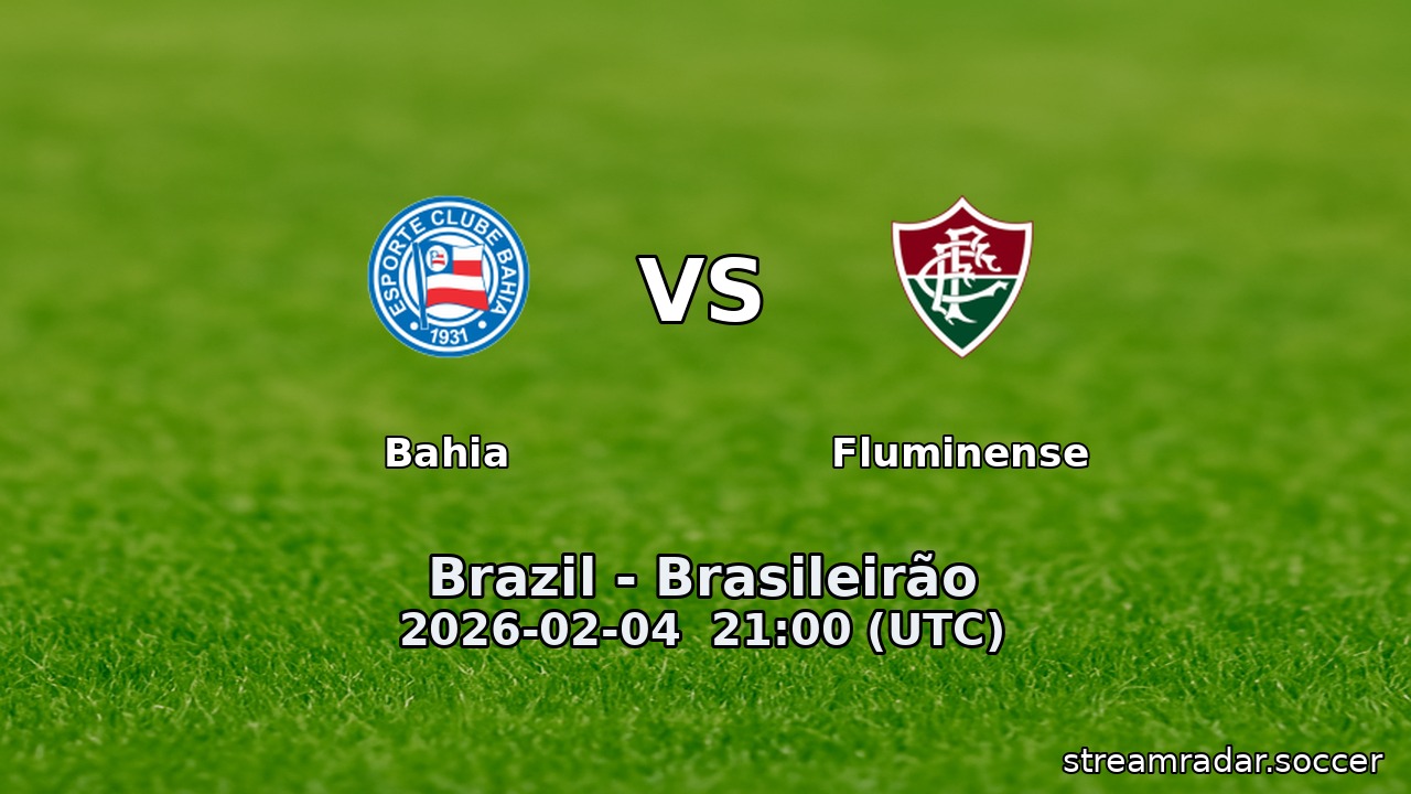 Bahia vs Fluminense