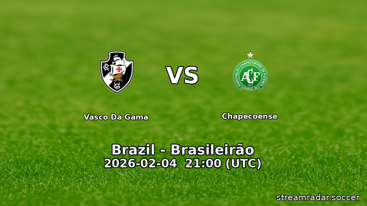 Vasco Da Gama vs Chapecoense