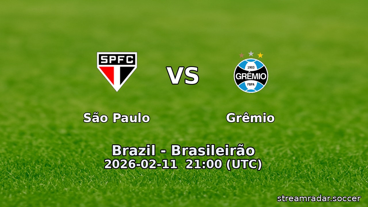 São Paulo vs Grêmio