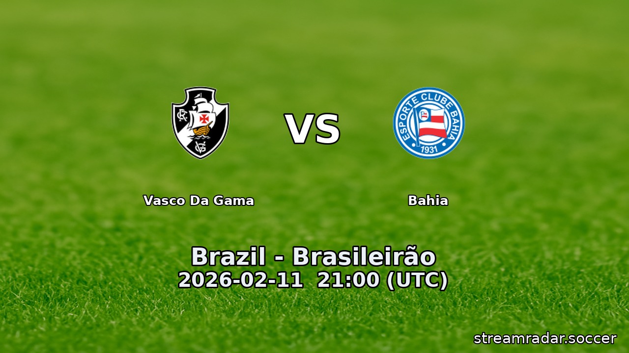Vasco Da Gama vs Bahia