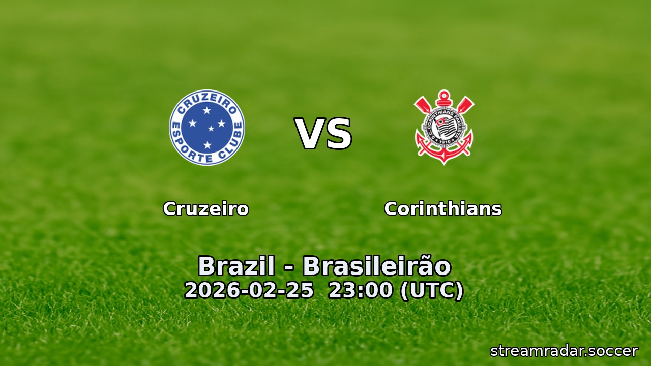 Cruzeiro vs Corinthians