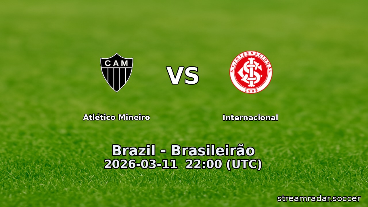 Atlético Mineiro vs Internacional