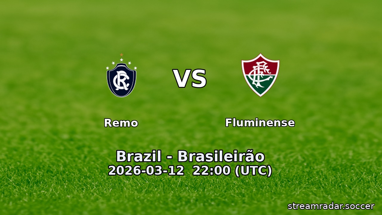 Remo vs Fluminense