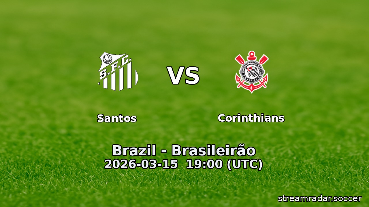 Santos vs Corinthians
