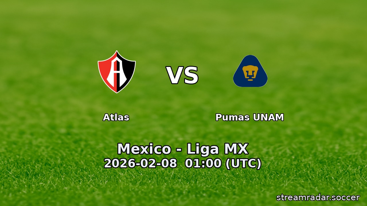 Atlas vs Pumas UNAM