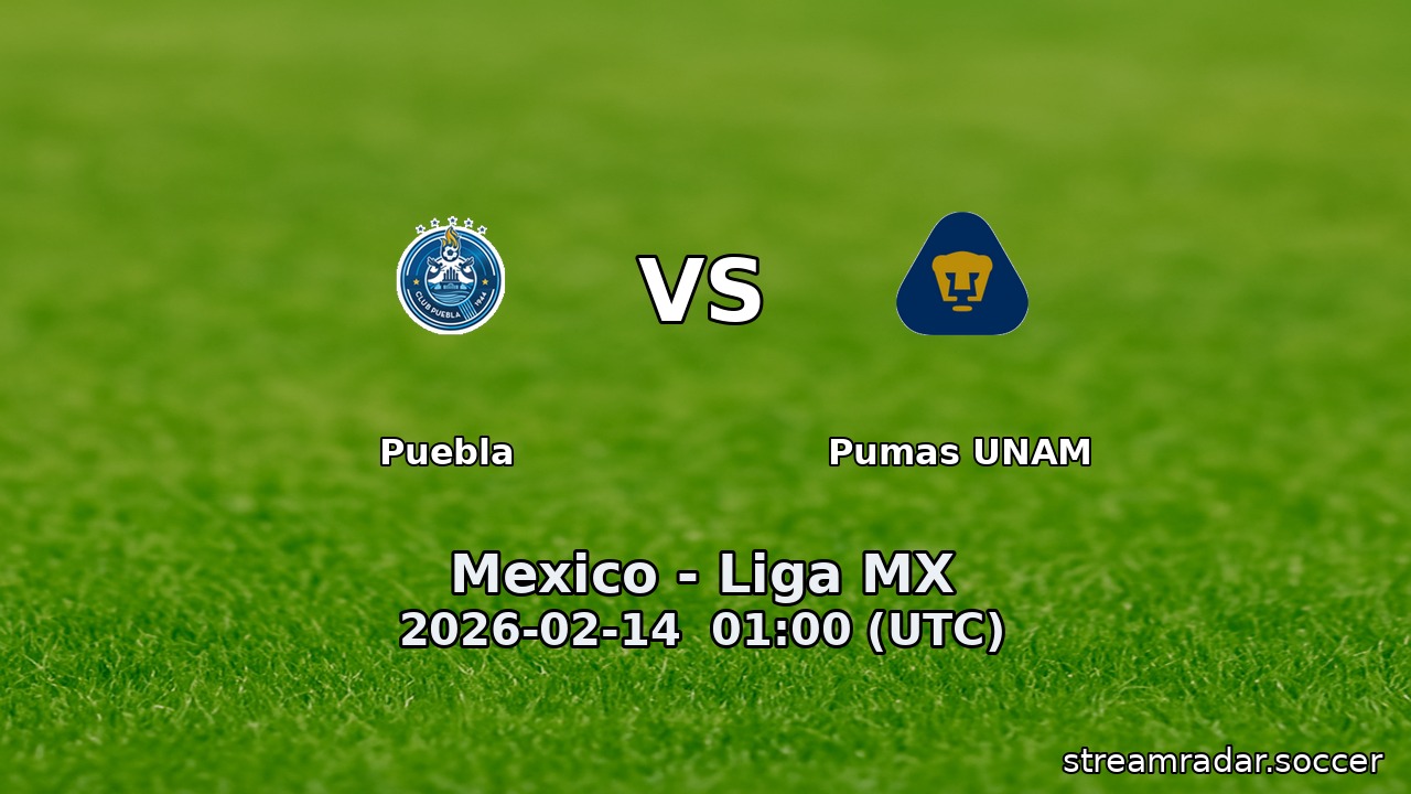 Puebla vs Pumas UNAM