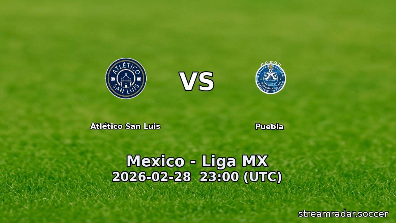 Atlético San Luis vs Puebla