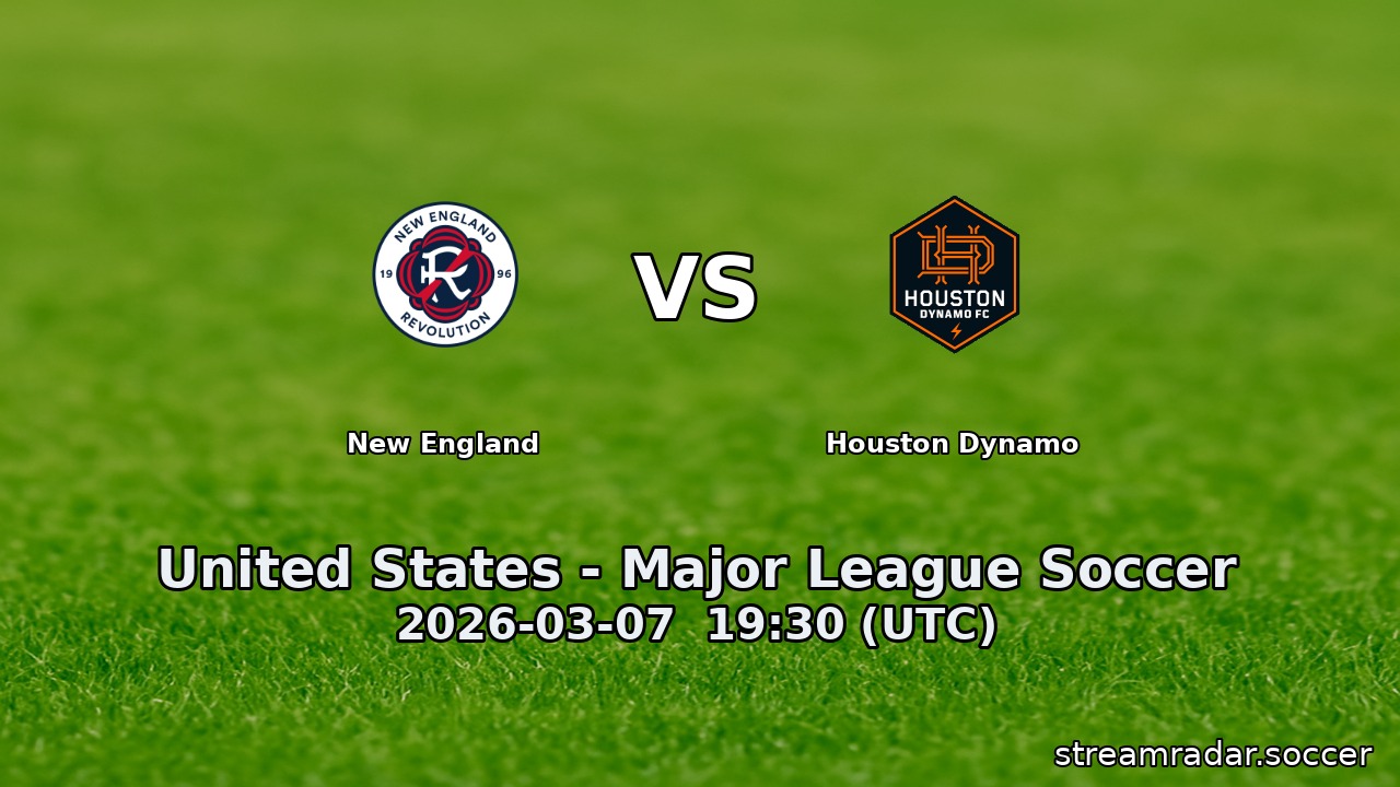 New England vs Houston Dynamo
