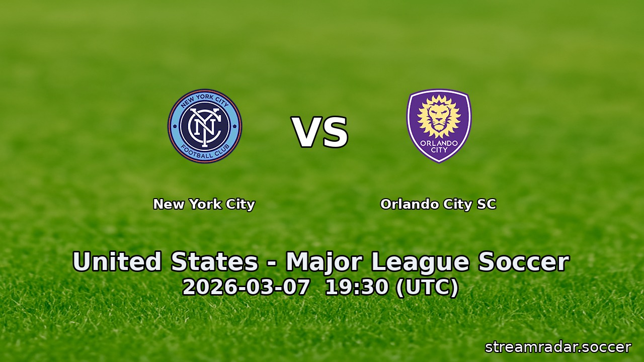 New York City vs Orlando City SC