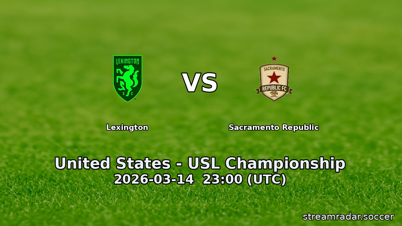 Lexington vs Sacramento Republic