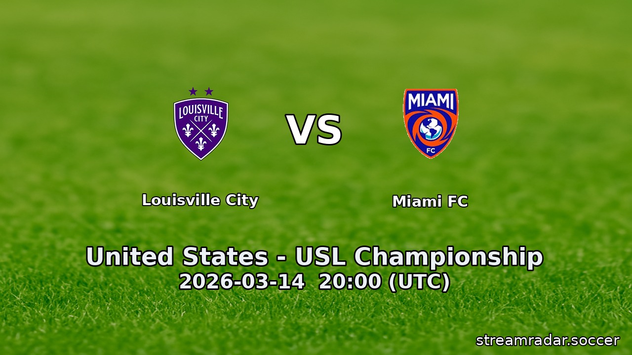 Louisville City vs Miami FC