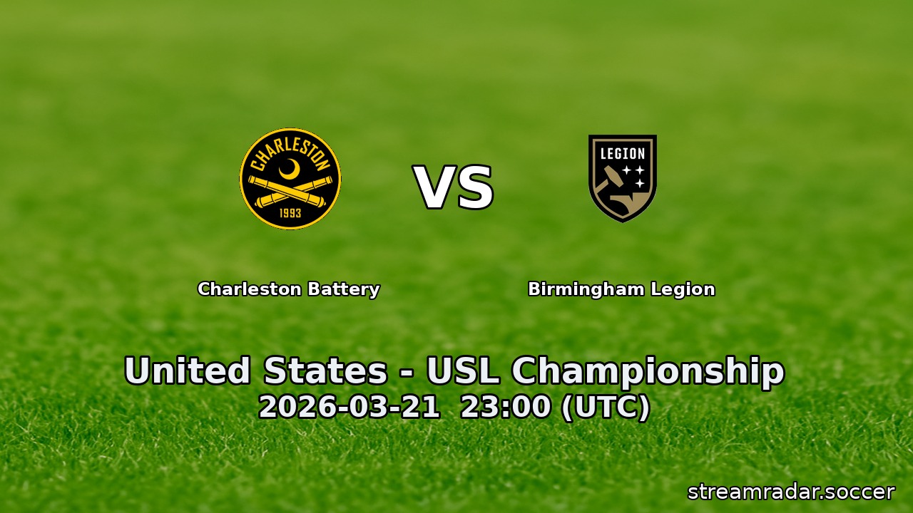 Charleston Battery vs Birmingham Legion