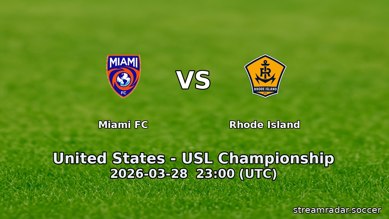 Miami FC vs Rhode Island