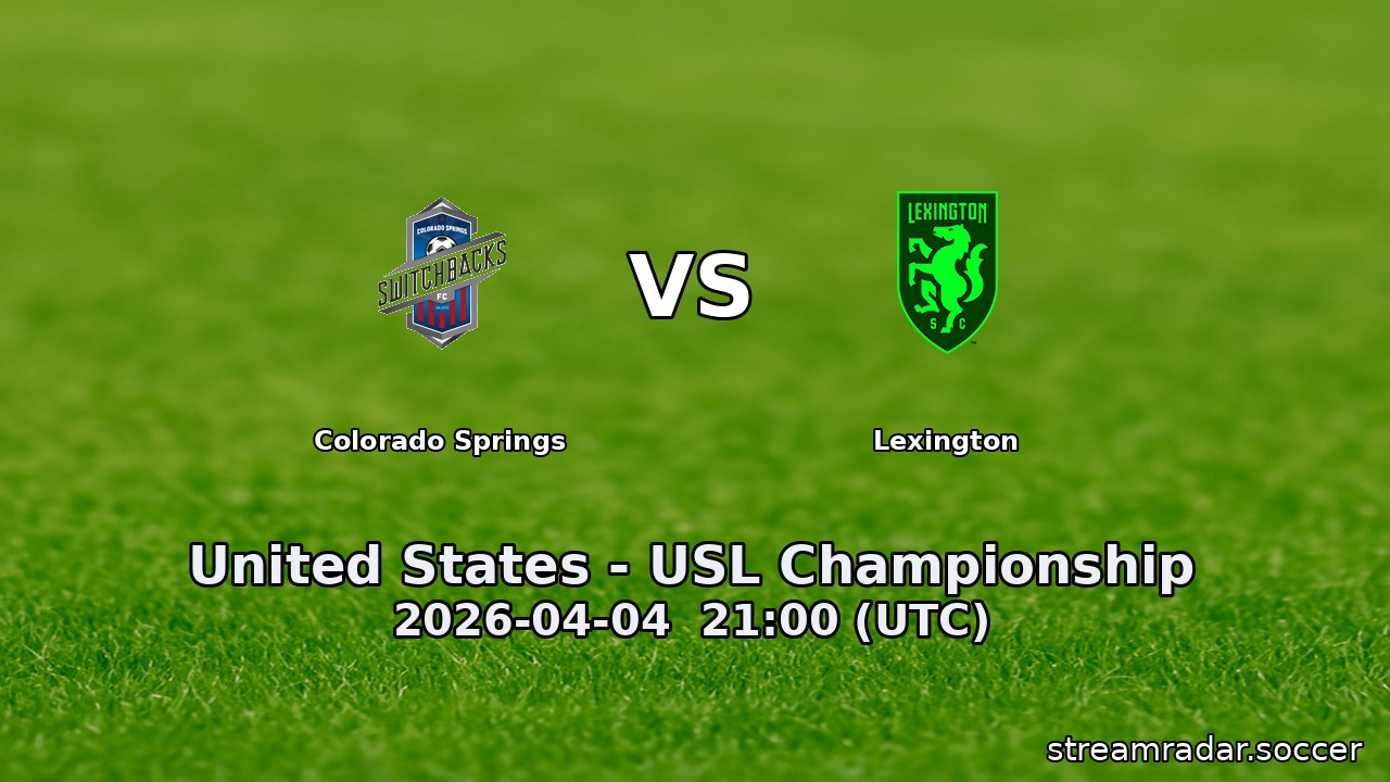 Colorado Springs vs Lexington