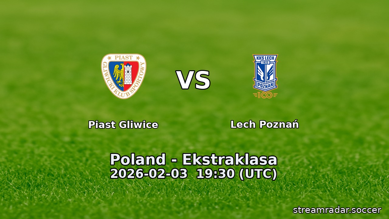 Piast Gliwice vs Lech Poznań