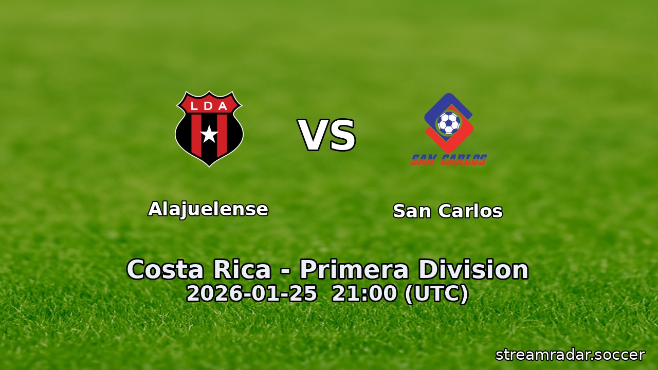 Alajuelense vs San Carlos