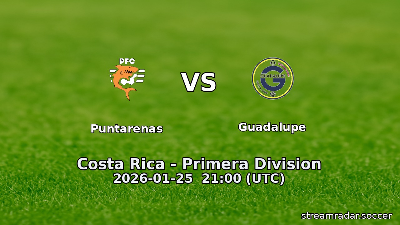 Puntarenas vs Guadalupe