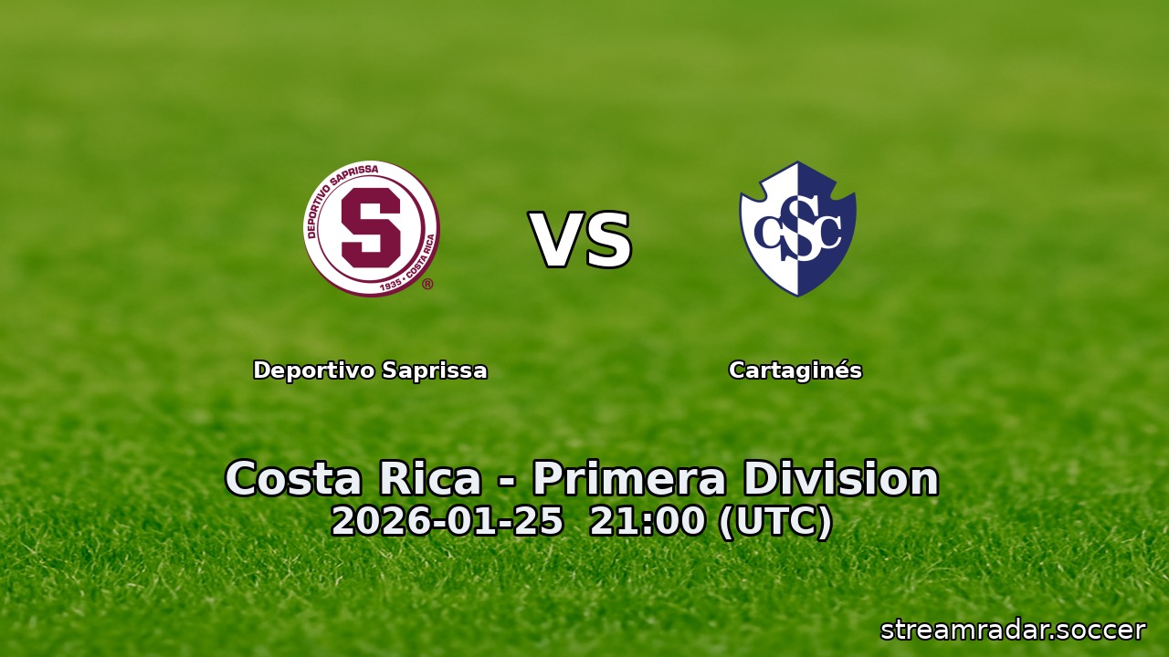 Deportivo Saprissa vs Cartaginés