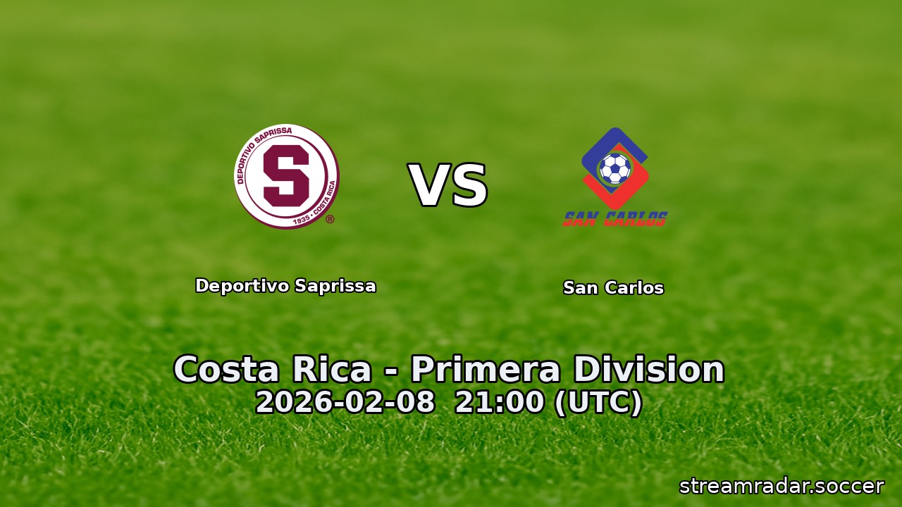 Deportivo Saprissa vs San Carlos