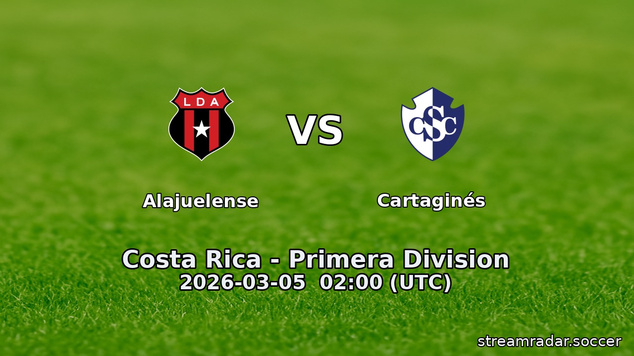Alajuelense vs Cartaginés